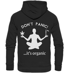 Don't panic... it's organic - Organic Basic Hoodie - Hoodie (Schwarz, XS, ) - GruemArt