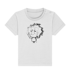 Einstein Sketch - Baby Shirt - Baby Shirt (Weiß, 0-6M, ) - GruemArt