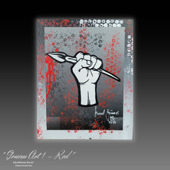 GruemArt 1 - Red - Gemälde (24x30cm/8x12'', , ) - GruemArt