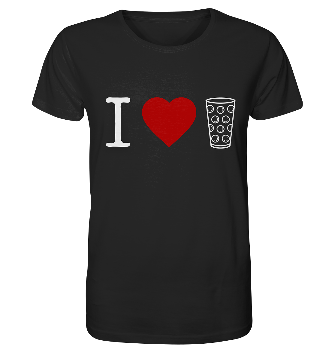 I LOVE SCHORLE BUNT - Organic Shirt - Unisex-Shirts (Black, XS, ) - GruemArt