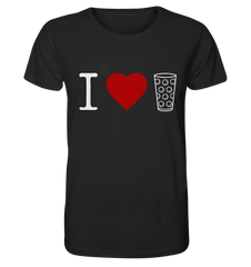 I LOVE SCHORLE BUNT - Organic Shirt - Unisex-Shirts (Black, XS, ) - GruemArt