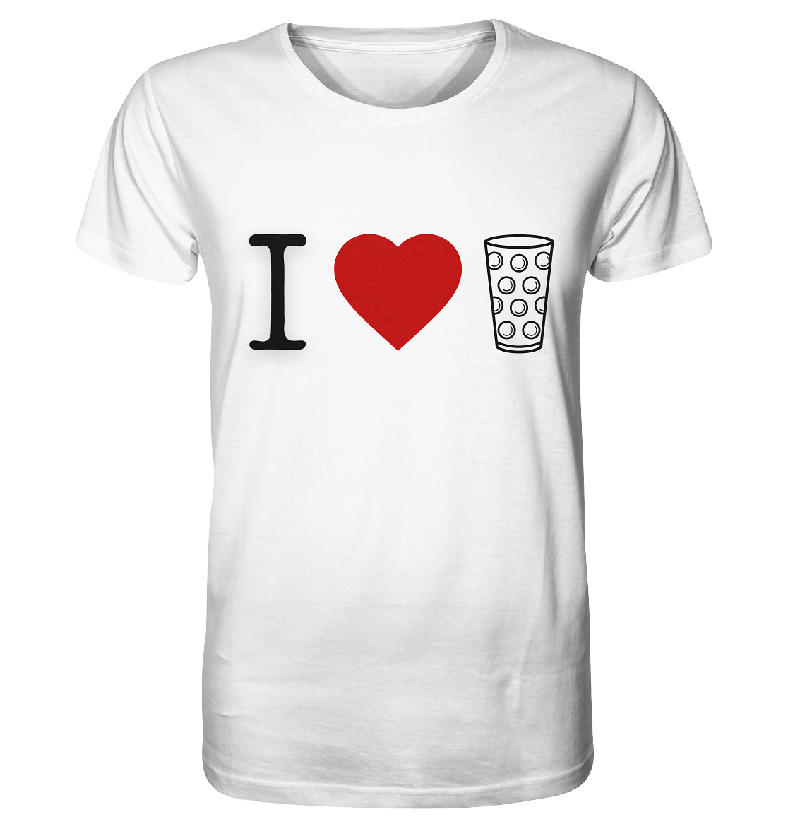 I LOVE SCHORLE BUNT - Organic Shirt - Unisex-Shirts (White, XS, ) - GruemArt