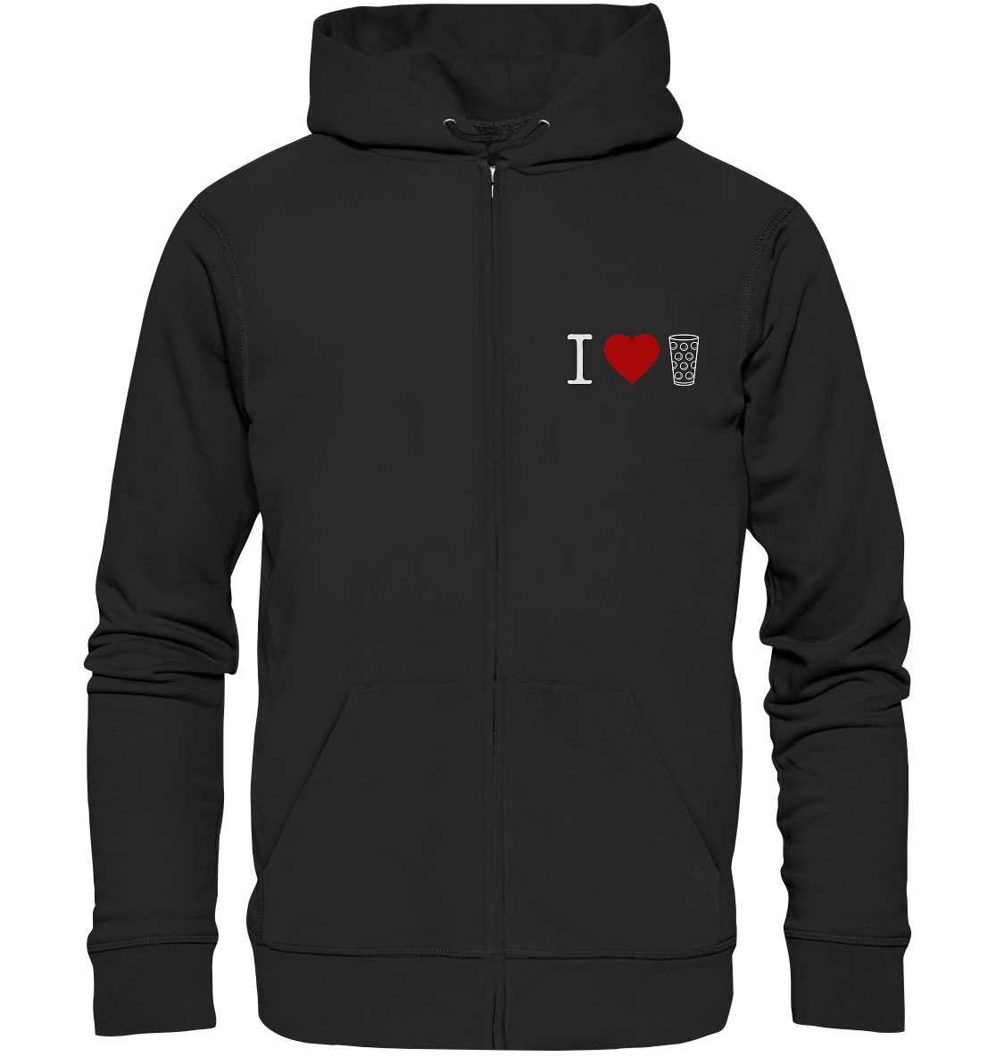 I LOVE SCHORLE BUNT - Organic Zipper - Jacken/ Zipper (Black, S, ) - GruemArt