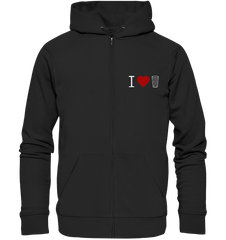 I LOVE SCHORLE BUNT - Organic Zipper - Jacken/ Zipper (Black, S, ) - GruemArt