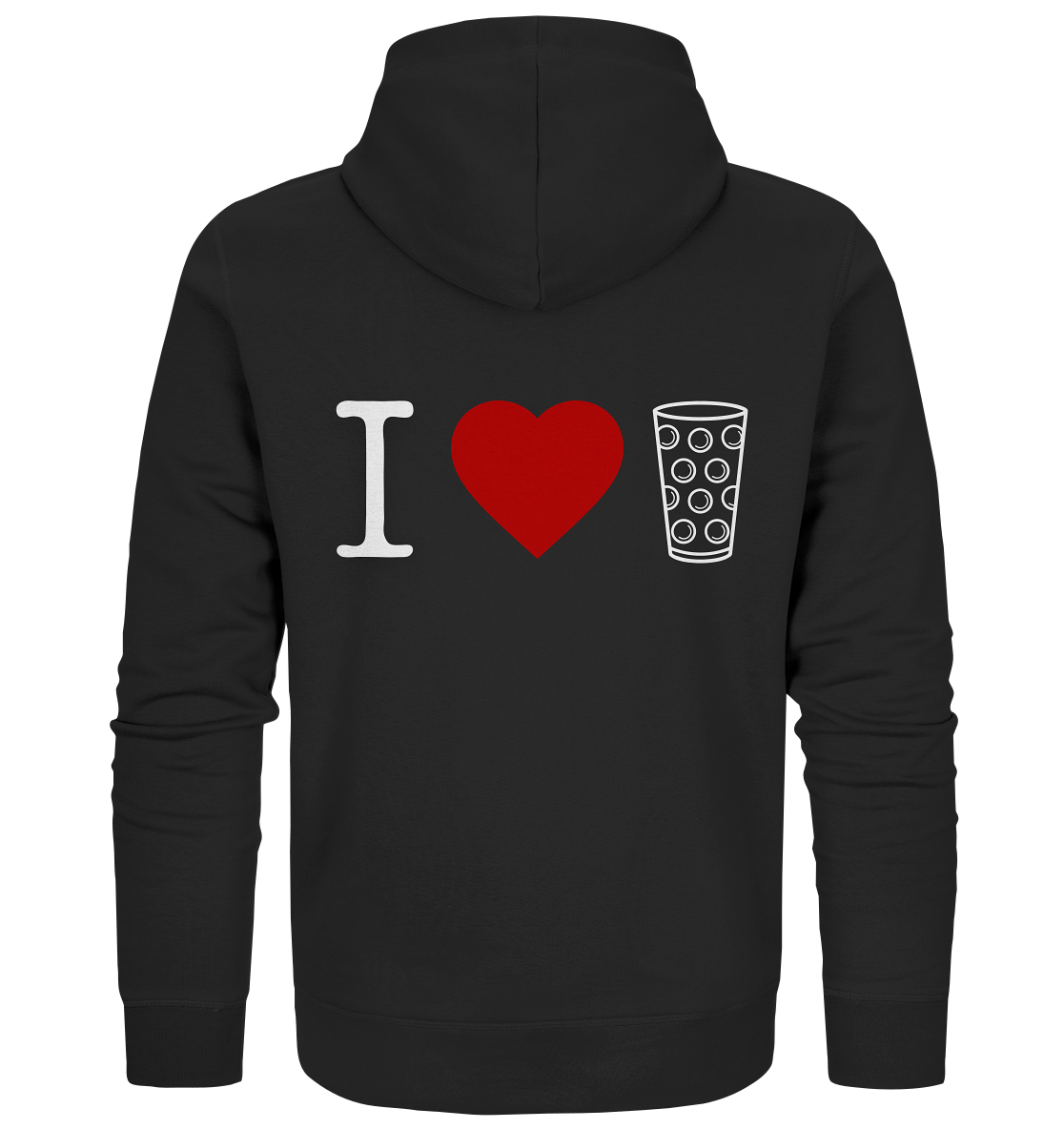 I LOVE SCHORLE BUNT - Organic Zipper - Jacken/ Zipper (Black, S, ) - GruemArt
