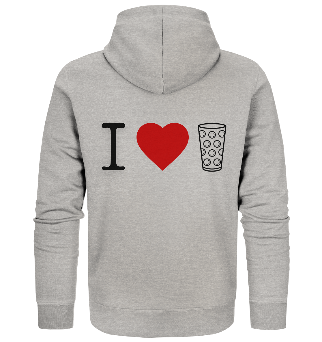 I LOVE SCHORLE BUNT - Organic Zipper - Jacken/ Zipper (Heather Grey, S, ) - GruemArt