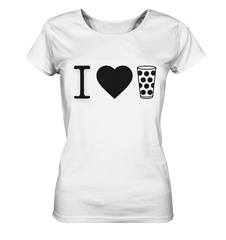 I LOVE SCHORLE - Ladies Organic Basic Shirt - Lady-Shirts (White, S, ) - GruemArt