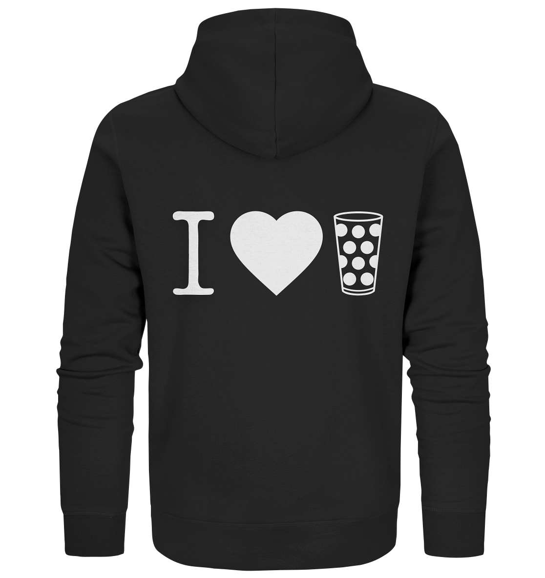 I LOVE SCHORLE - Organic Zipper - Jacken/ Zipper (Black, S, ) - GruemArt