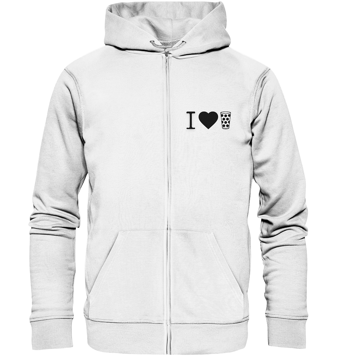I LOVE SCHORLE - Organic Zipper - Jacken/ Zipper (White, S, ) - GruemArt