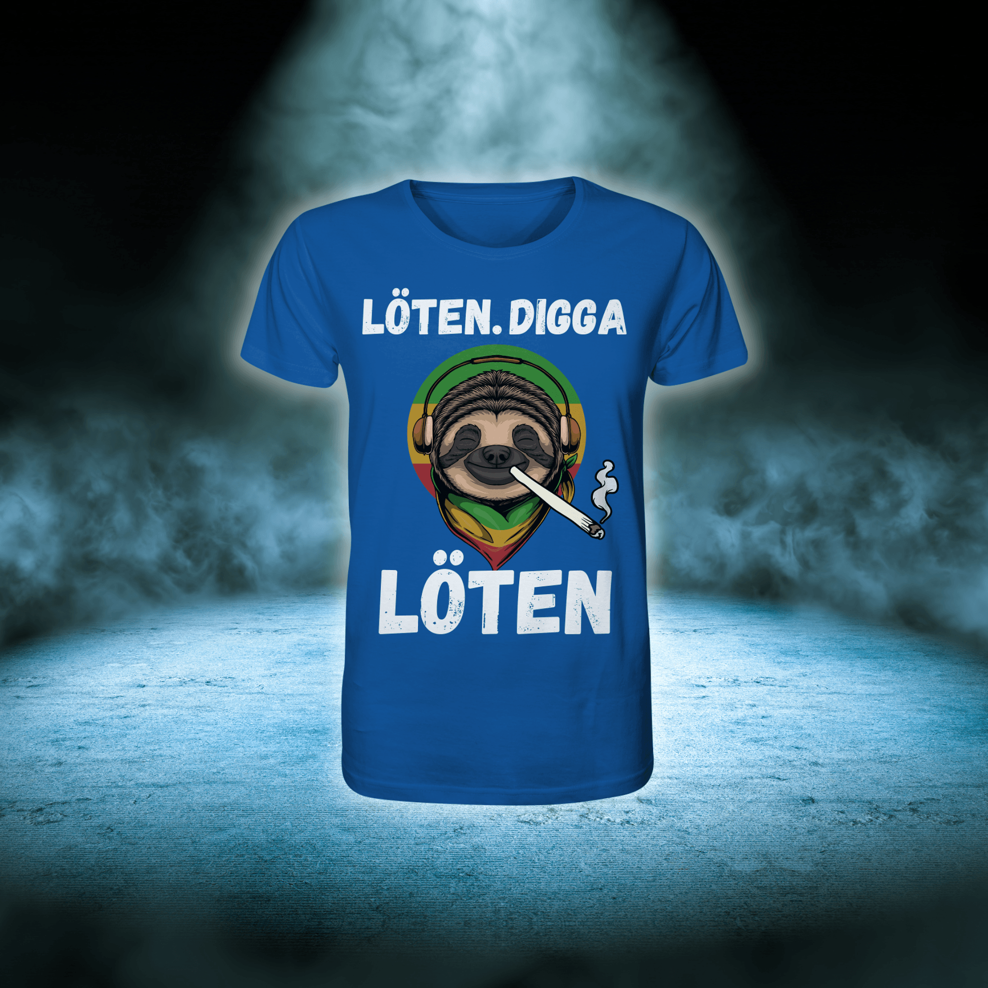 LÖTEN DIGGA - SHIRT UNISEX - Unisex-Shirts (Königsblau, S, ) - GruemArt