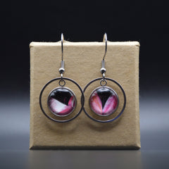 PINK PANTHER EYES- DAMENOHRRINGE (PAAR) - Ohrstecker (, , ) - GruemArt