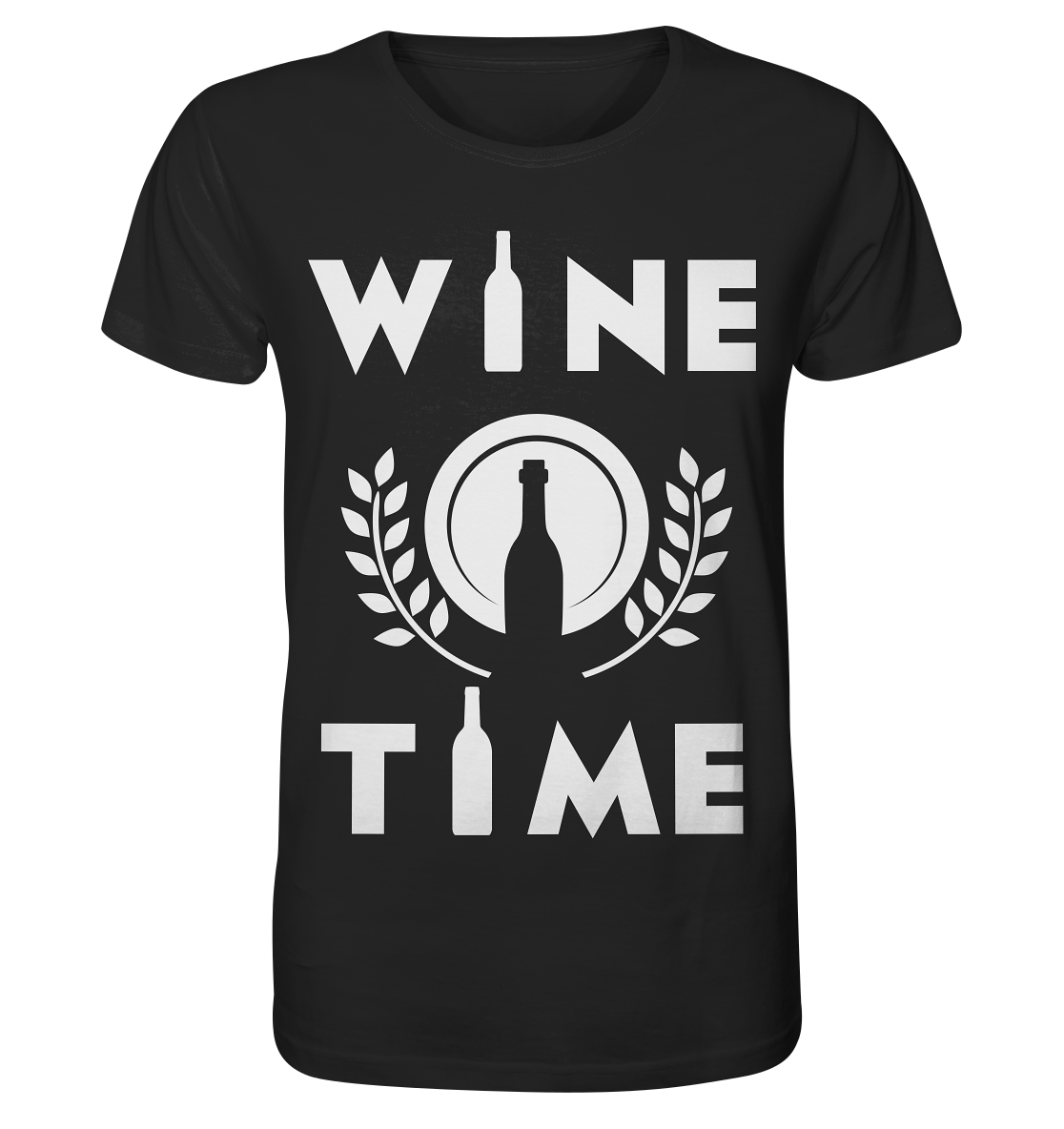 WINE TIME - Unisex Shirt - Unisex Shirt (Schwarz, S, ) - GruemArt
